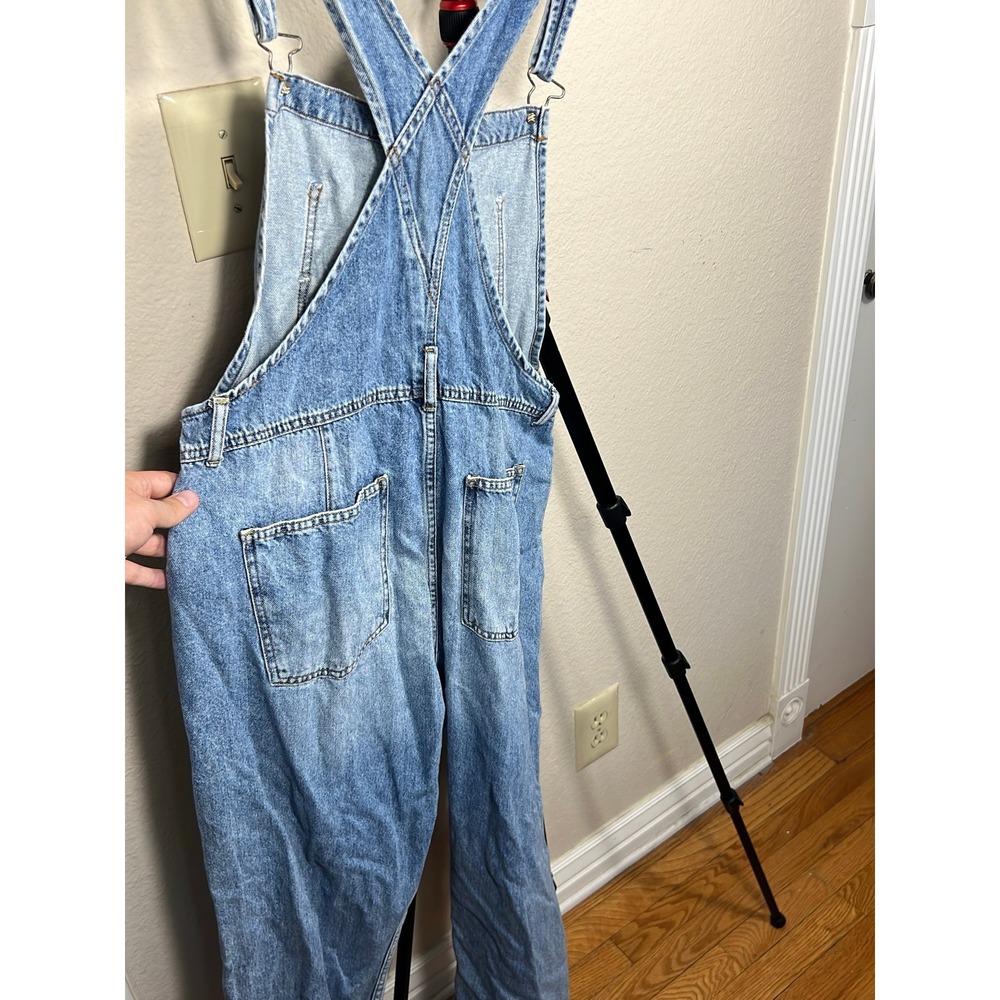 We The Free People Women Denim Overalls Size M Blue Regular Pre-owned Excellent - Picture 4 of 4